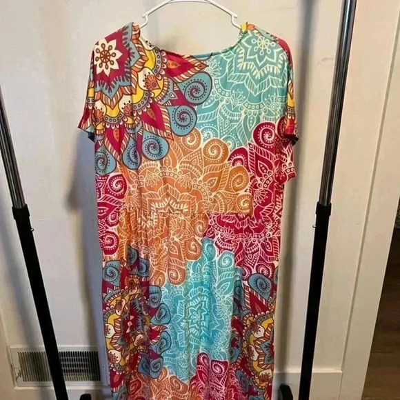 NWT Pink Daisy Dress Size 2X 1027* - Picture 2 of 3